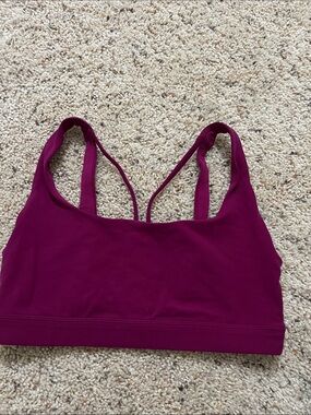 Athleta  Magenta Sports Bra - Comfortable Support